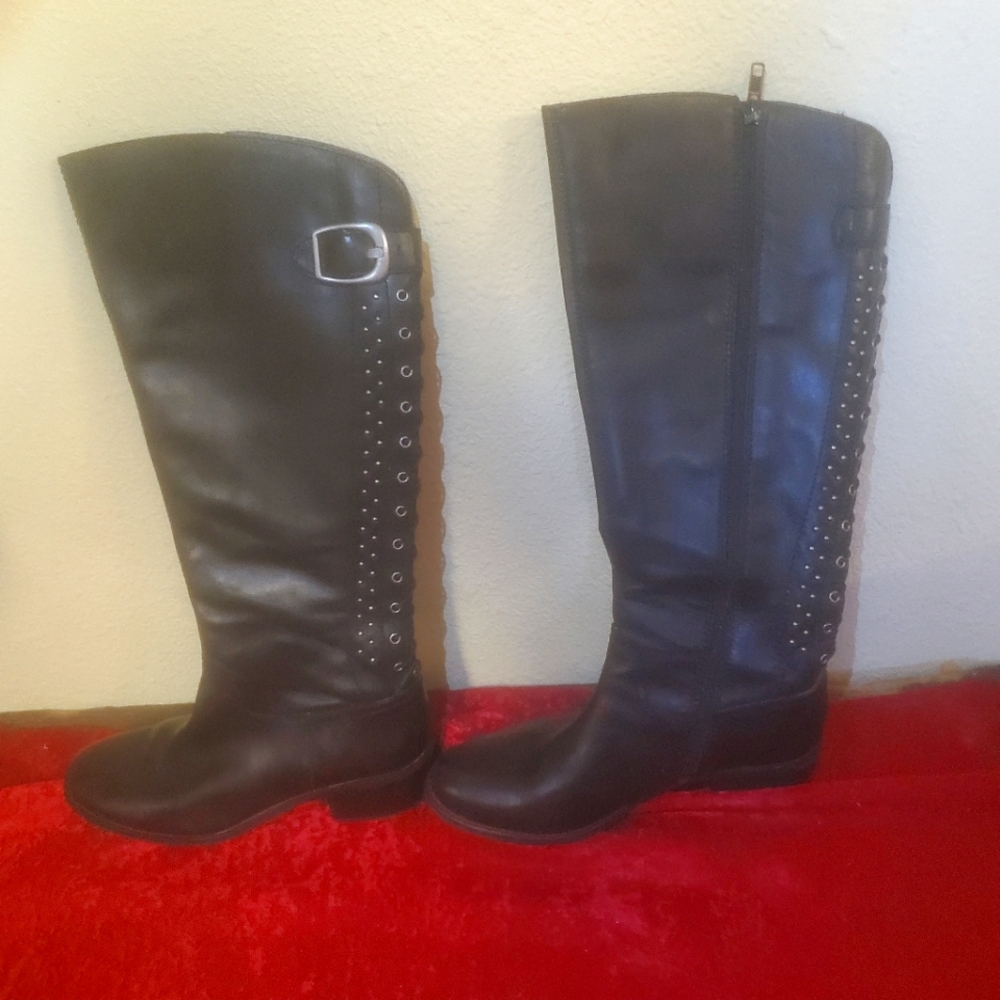 Tall black boots